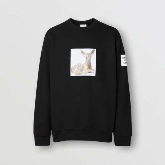 BURBERRY Deer Print Sweatshirt Unisex - Picture 5 of 13